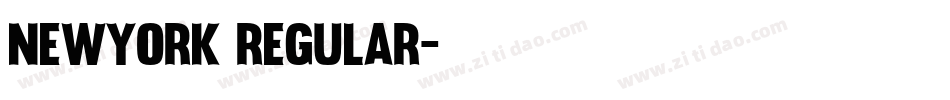 NewYork Regular字体转换